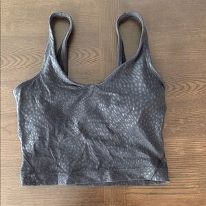 Lululemon Align Tank Top Jewel Emboss Black size 2